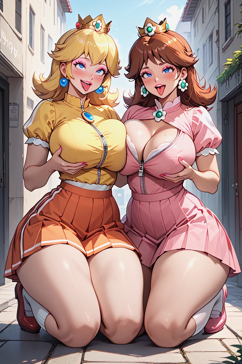 Smile, Extremely Large Ass, Show Your Thighs Hentai AI Porn