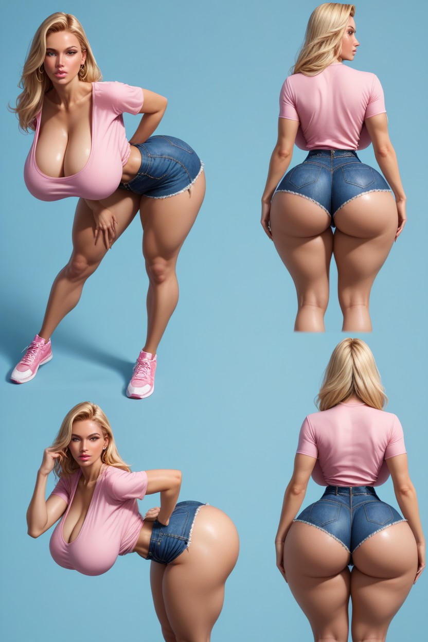Bent Over, Thick Hips, Fit AI Porn