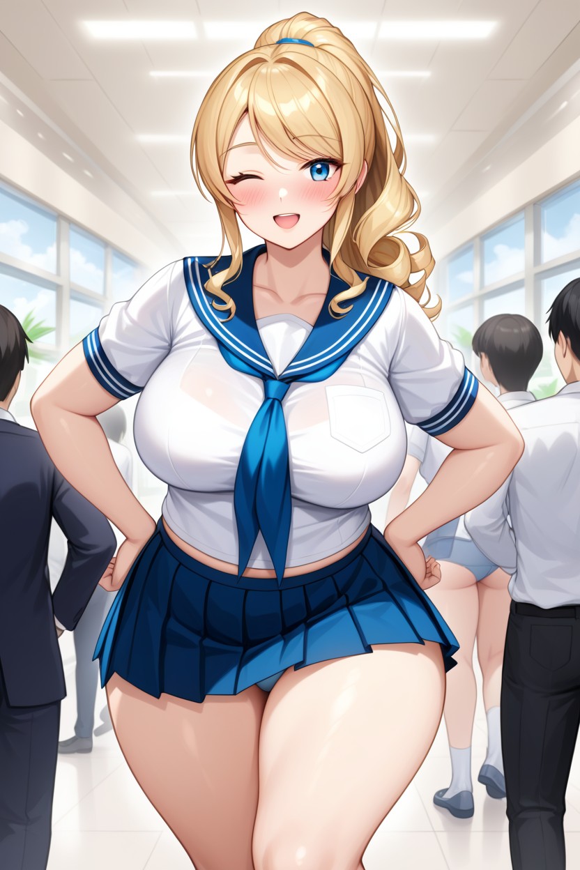 Sunny, Front View, Curly Hentai AI Porn