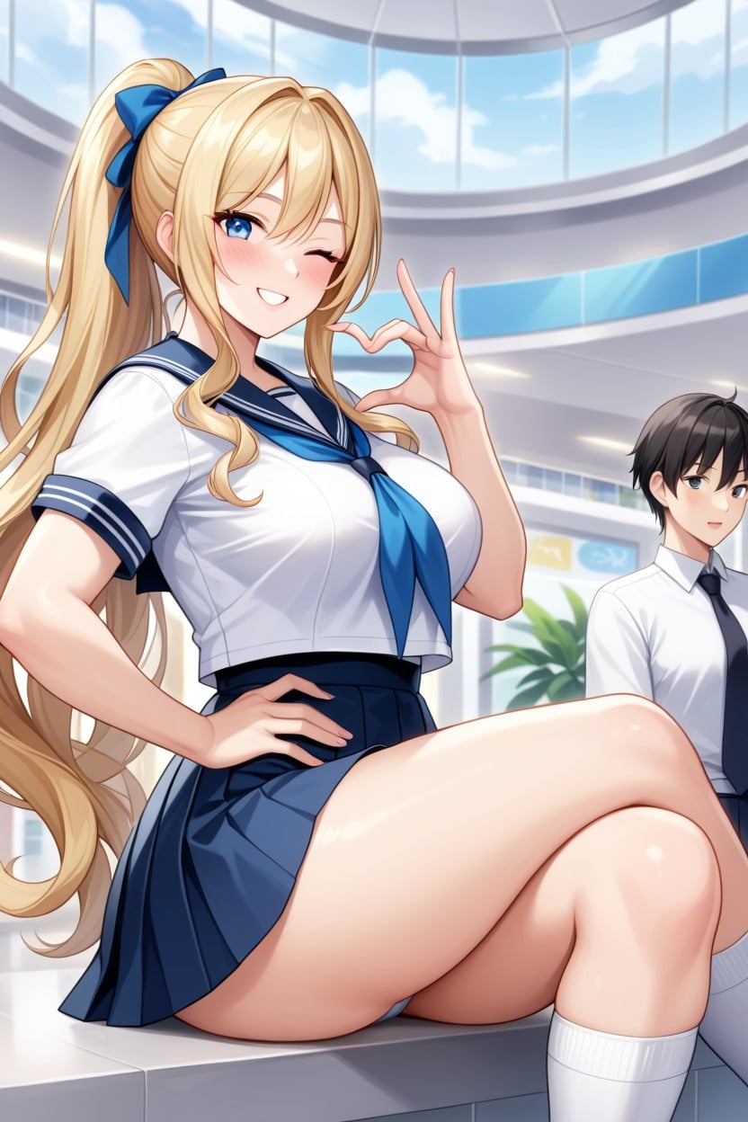 Front View, Thick Thighs, Dutch Hentai AI Porn