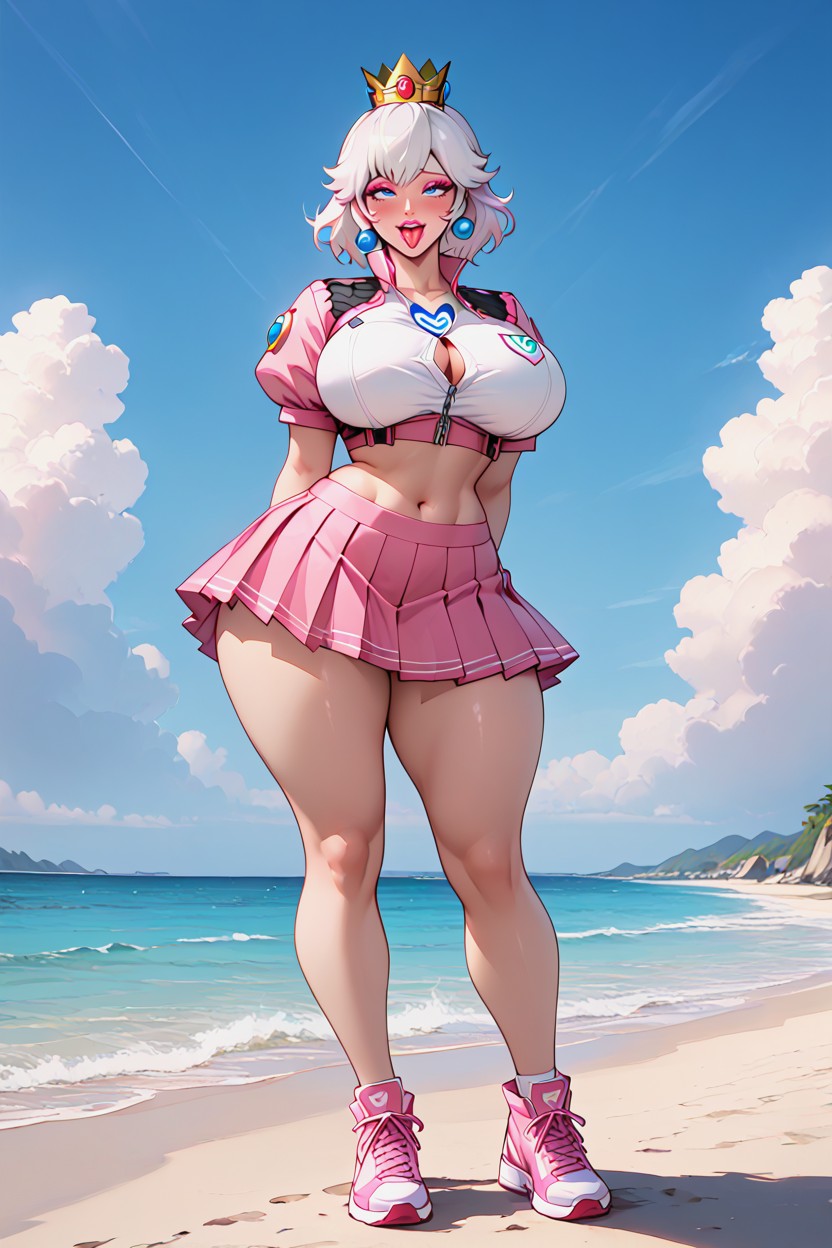 Rose Top Clothing, Pleated Skirt, Motion Lines Hentai IA