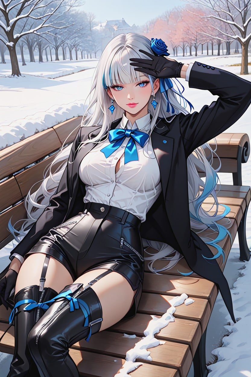 Neat Bangs, Hourglass Body Type, Anatomically Accurate Hentai AI Porn
