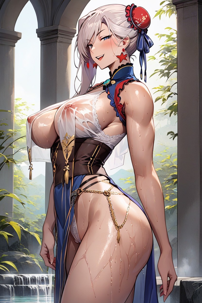 High Resolution, Long Legs, Cleavage Hentai IA