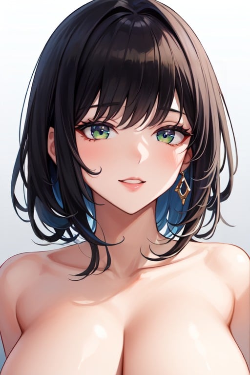 Utilizing Bold Lines, And Jewelry Contrasting Against A Light Background The Light Source Appears, Dark-black Hentai AI Porn