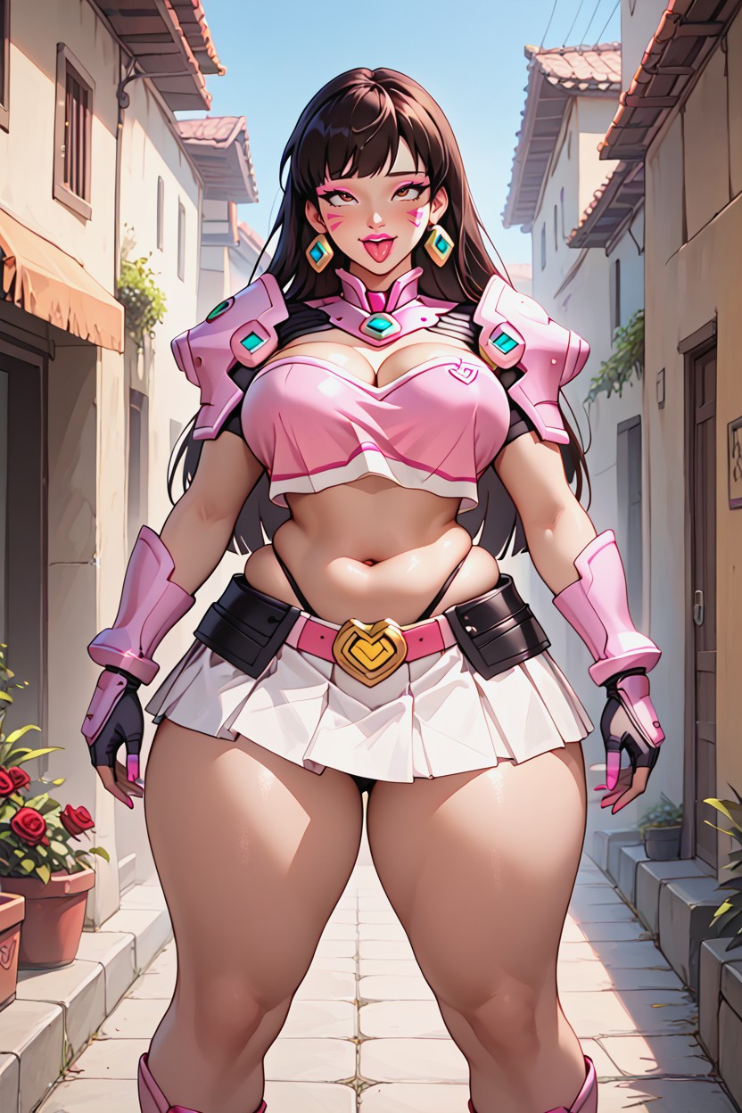 Foreground, Crop Top, Big Breasts AI Porn