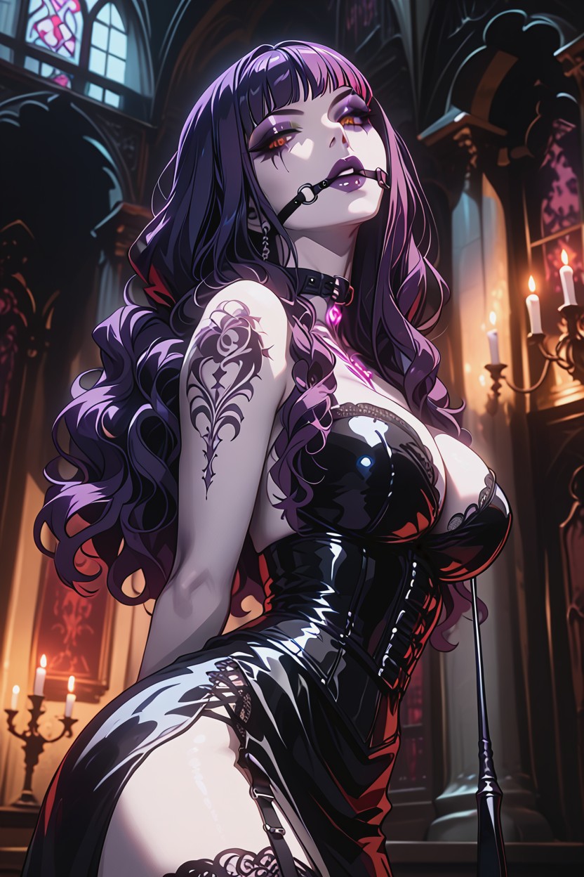 Standing In A Gothic Qchamber, 18+, Ultra Detailed Hentai AI Porn