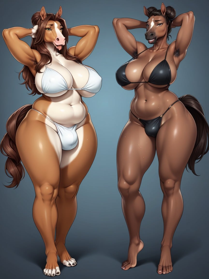 Horse, Full Body, Cum Furry AI Porn