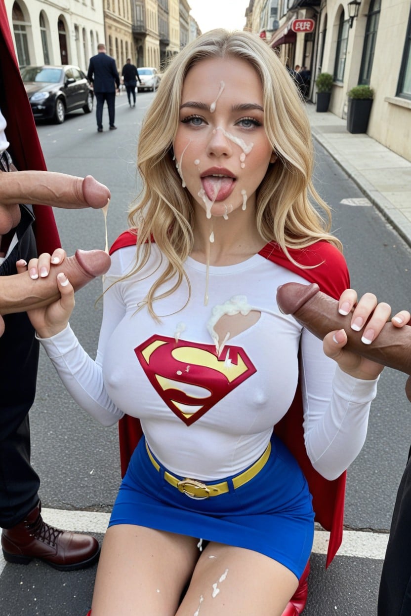Blowjob, Blue Eyes, Ultra High Details AI Porn