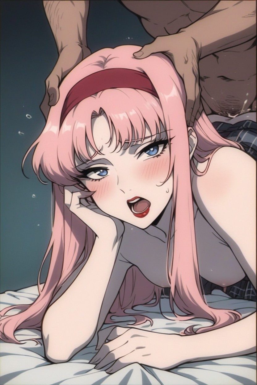 Pink Hair, Orgasm, Skinny Hentai AI Porn