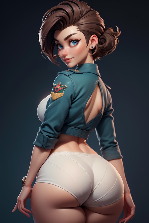 Massive Ass, Tall Curvy And Thick With Perfect Proportions, Correct Body Proportions Hentai AI Porn