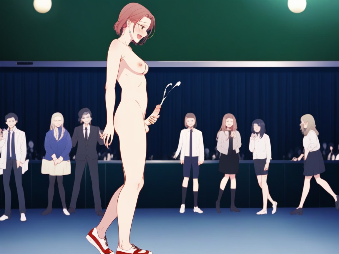 Shoes On, Solo, Full Body Shemale AI Porn