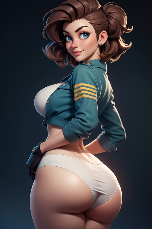 Head Bald On The Sides, Militaire, Looking Back At Viewer Porno IA Hentai