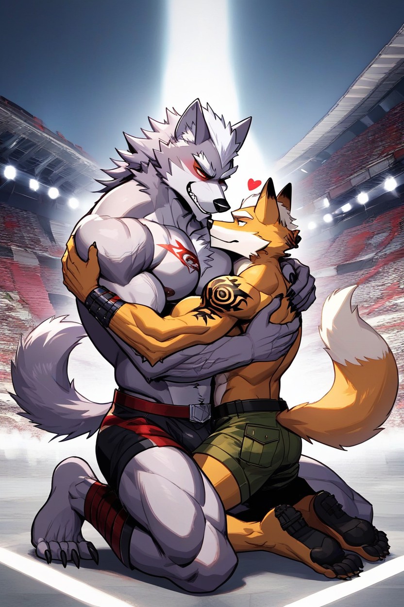 Full Body, 25+, Wolf Taller Furry AI Porn