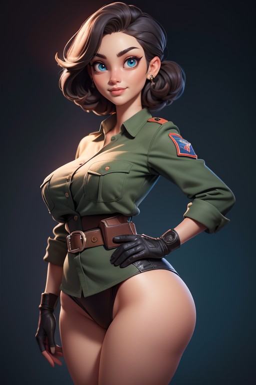 Curvy Hips, Tall, Sexy And Gorgeous Face Hentai AI Porn