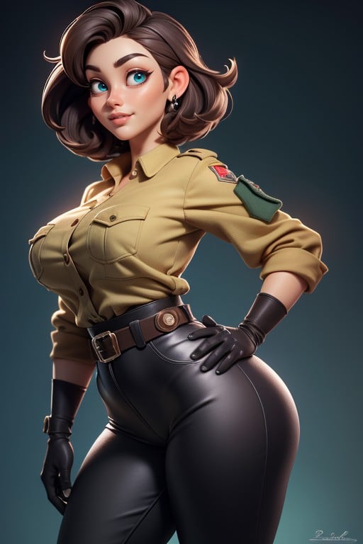 Tall, Buzzcut, Bottom Up (upskirt) Hentai AI Porn