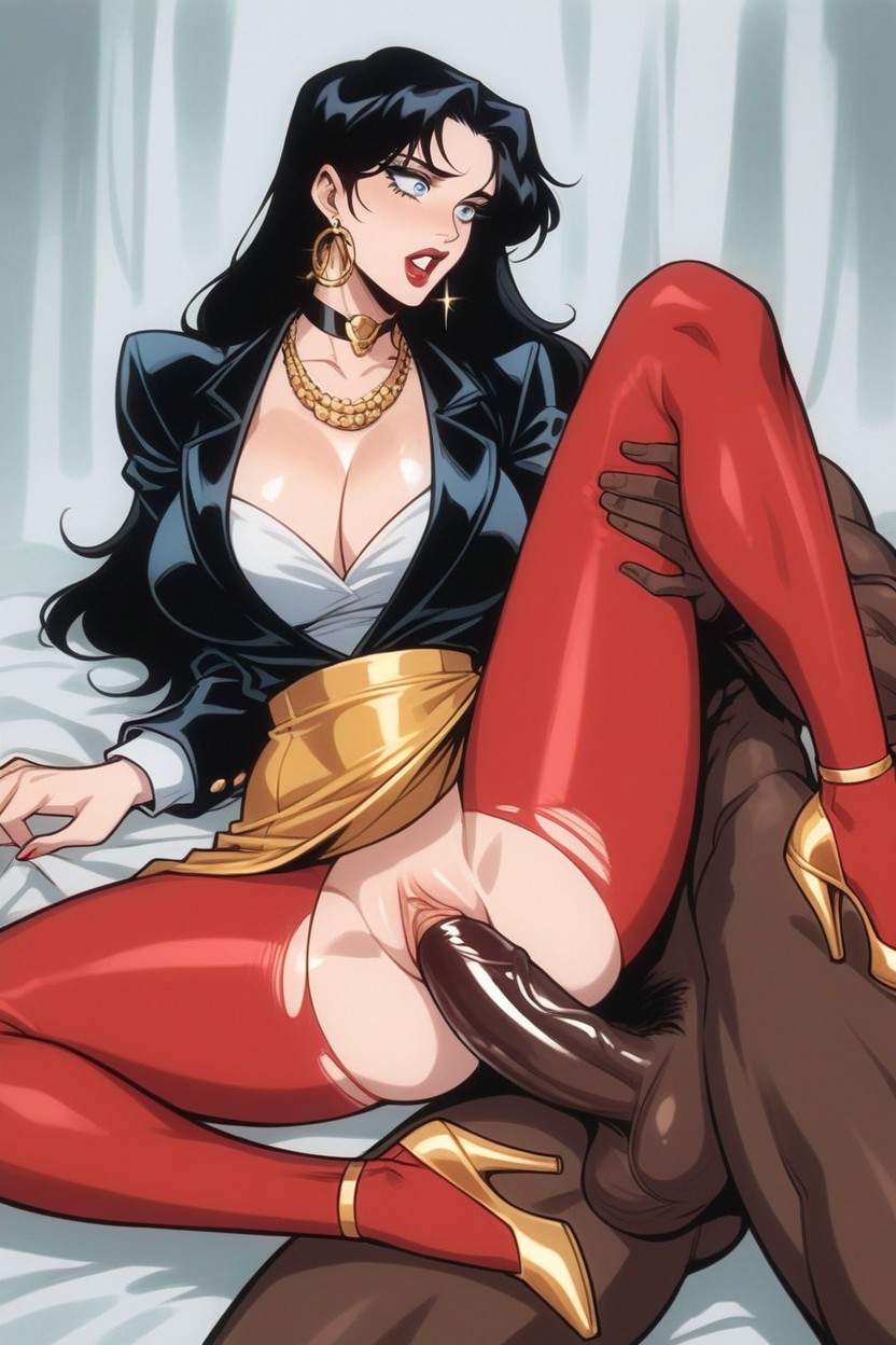 Choker, Motion Marks, Wide Eyes Hentai AI Porn