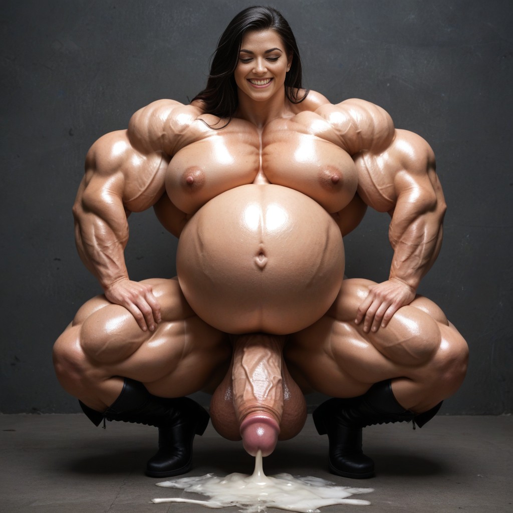 Hyper Muscle, Muscular Defined Abs, Hyper Muscles AI Porn