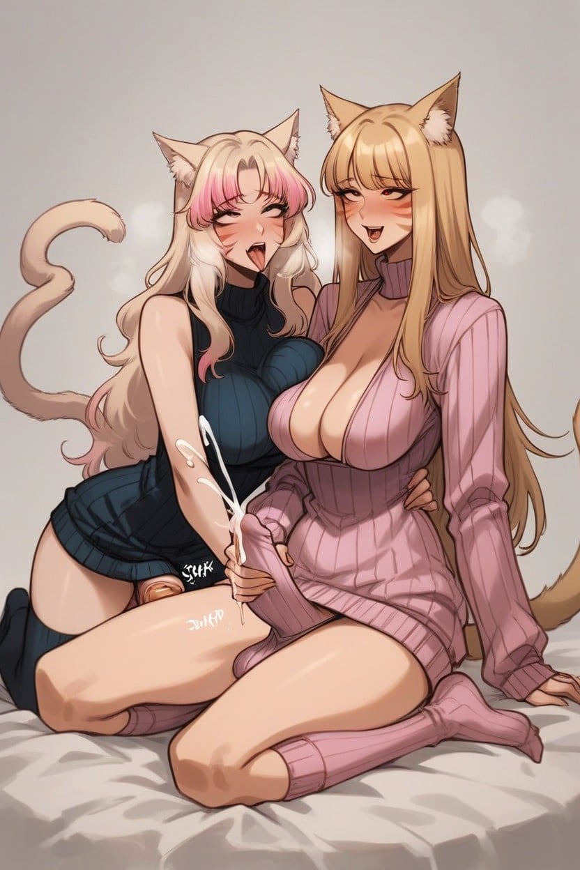 25+, Ribbed Cock Sock, Virgin Sweater Hentai AI Porn