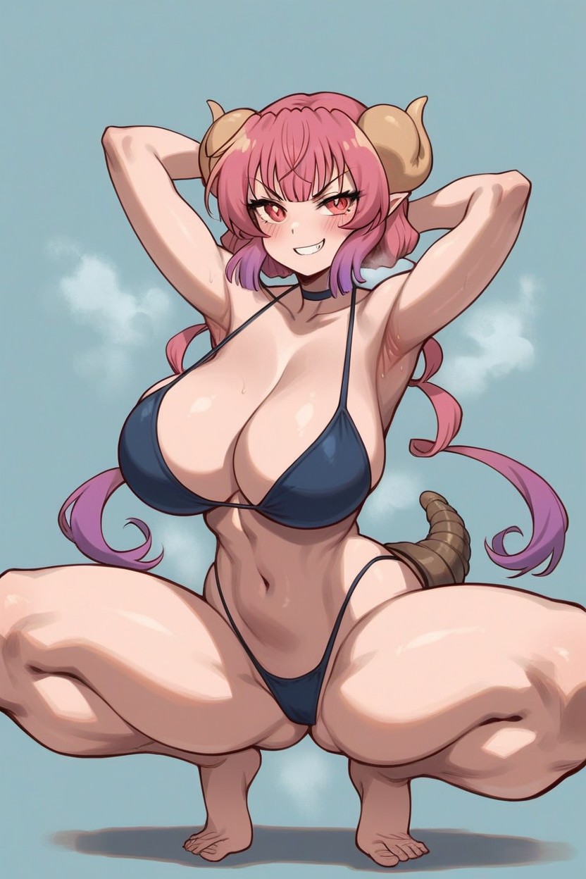 Bare Feet, Arched Back, Large Breasts Hentai AI Porn