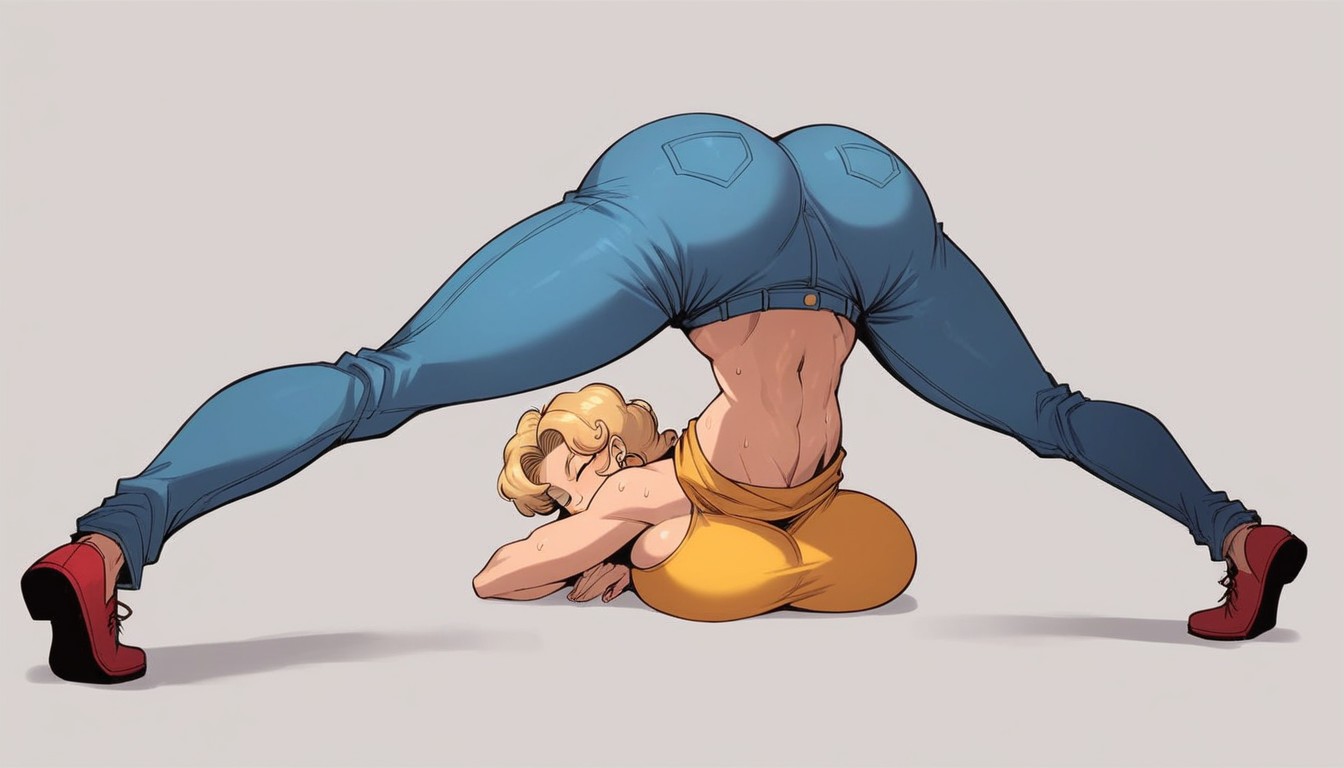 Full Body, White Background, Simple Background Hentai AI Porn