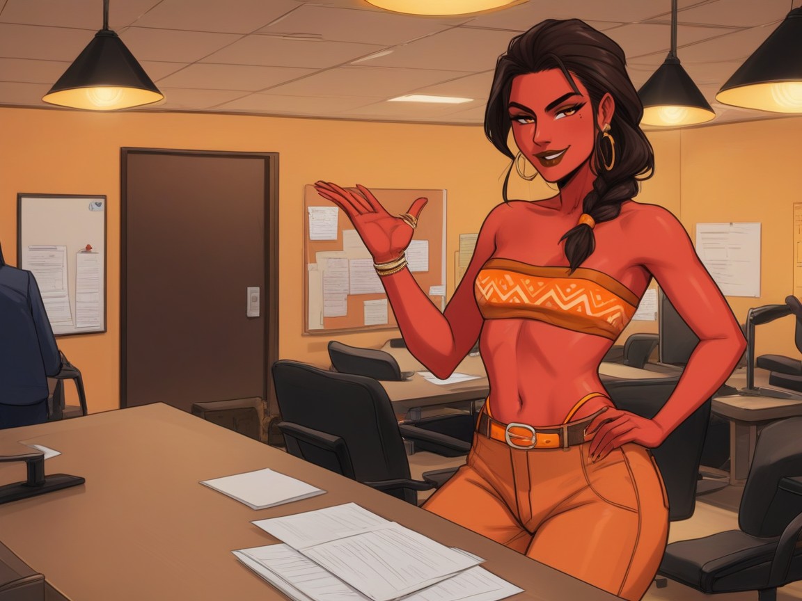Color Swatches Fan Deck On Glass Table, Brown Tribal Bandeau, Small Ass Latina AI Porn