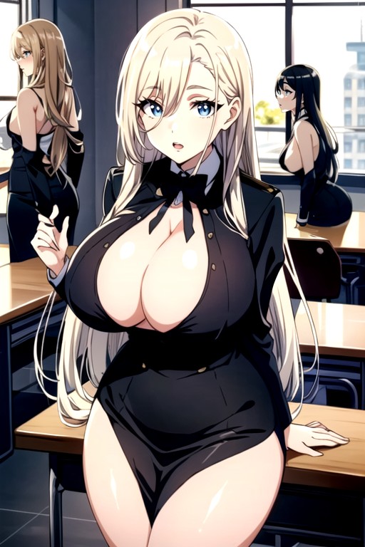 Blue Eyes, Long Legs, Fitness Model AI Porn