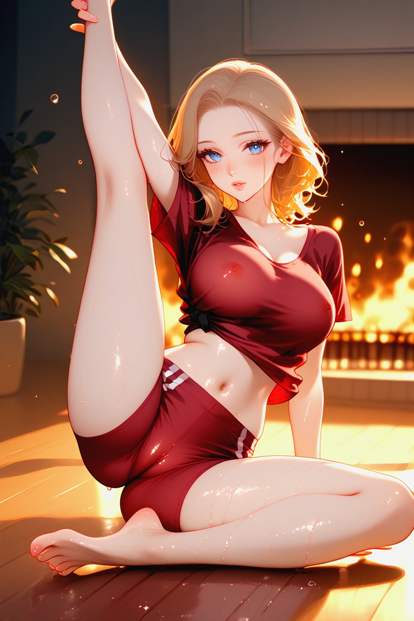 Lean, Water Droplets On Body, Camel Toe Hentai AI Porn