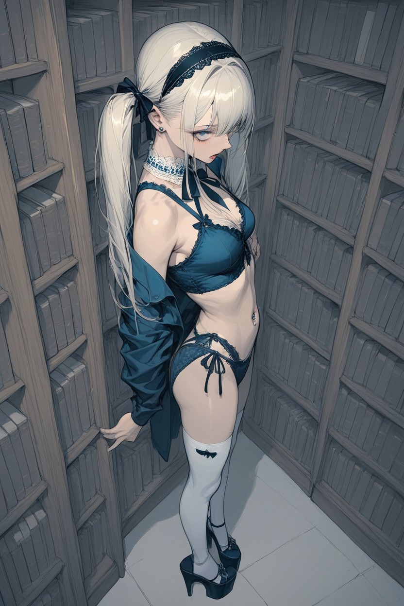 Ultra Detailed, Undressing Herself, Random Angle Hentai AI Porn