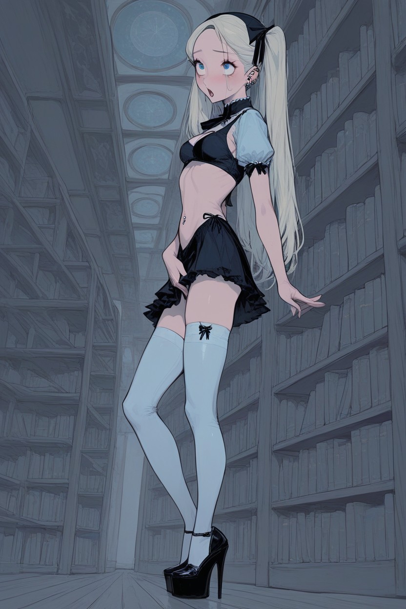 Tocándose La Cara, Beautiful, Random Angle Hentai IA