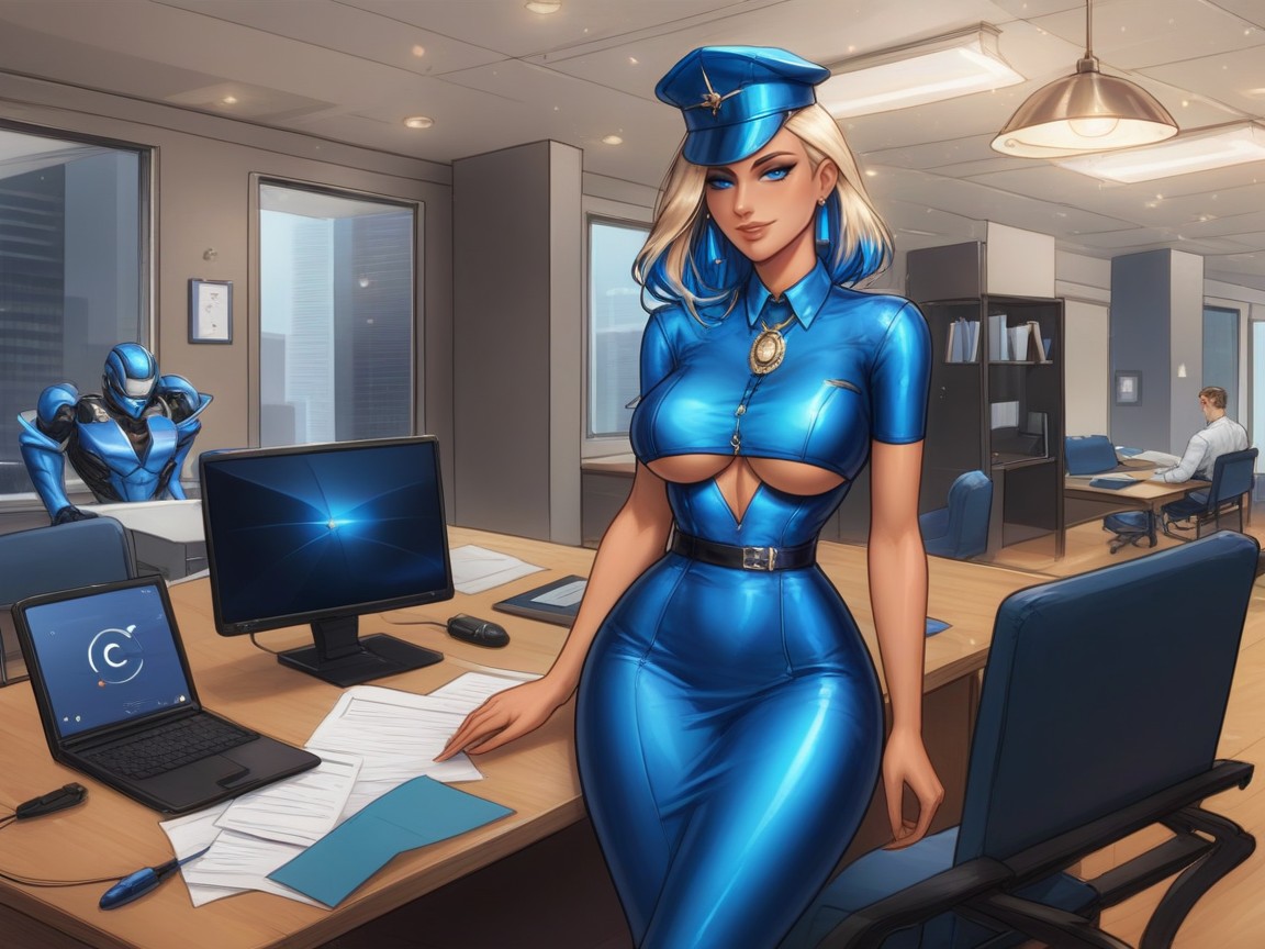 Single Blue Desk Lamp Spotlight, One Woman, Tight Round Ass Porno latina IA