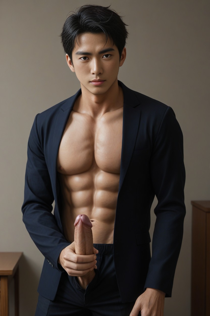無衣服, 素色內褲, 高清 AI Gay Porn