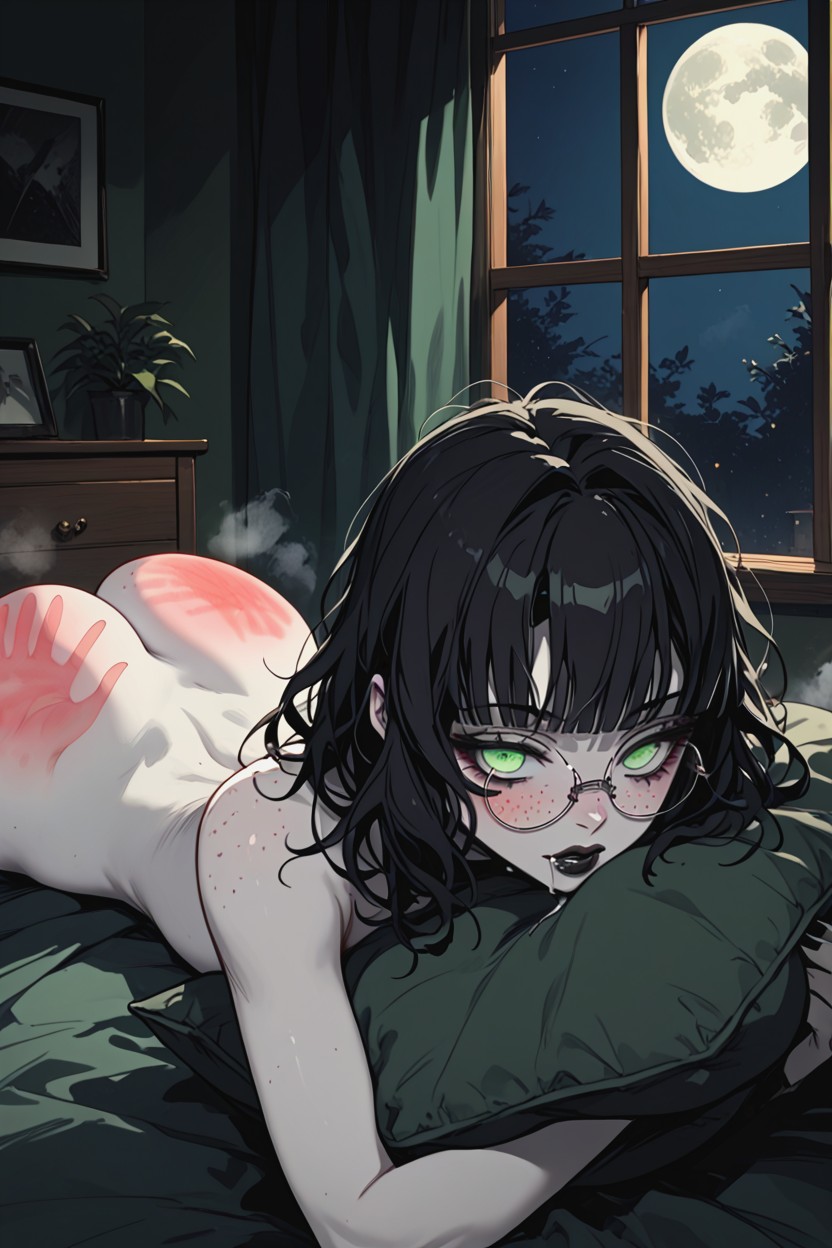 Drooling, Backlit, Night Hentai AI Porn