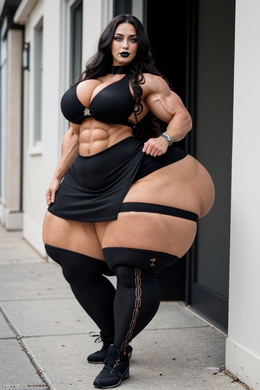 Extremely Wasp Waist, 18+, Extremely Tall AI Porn