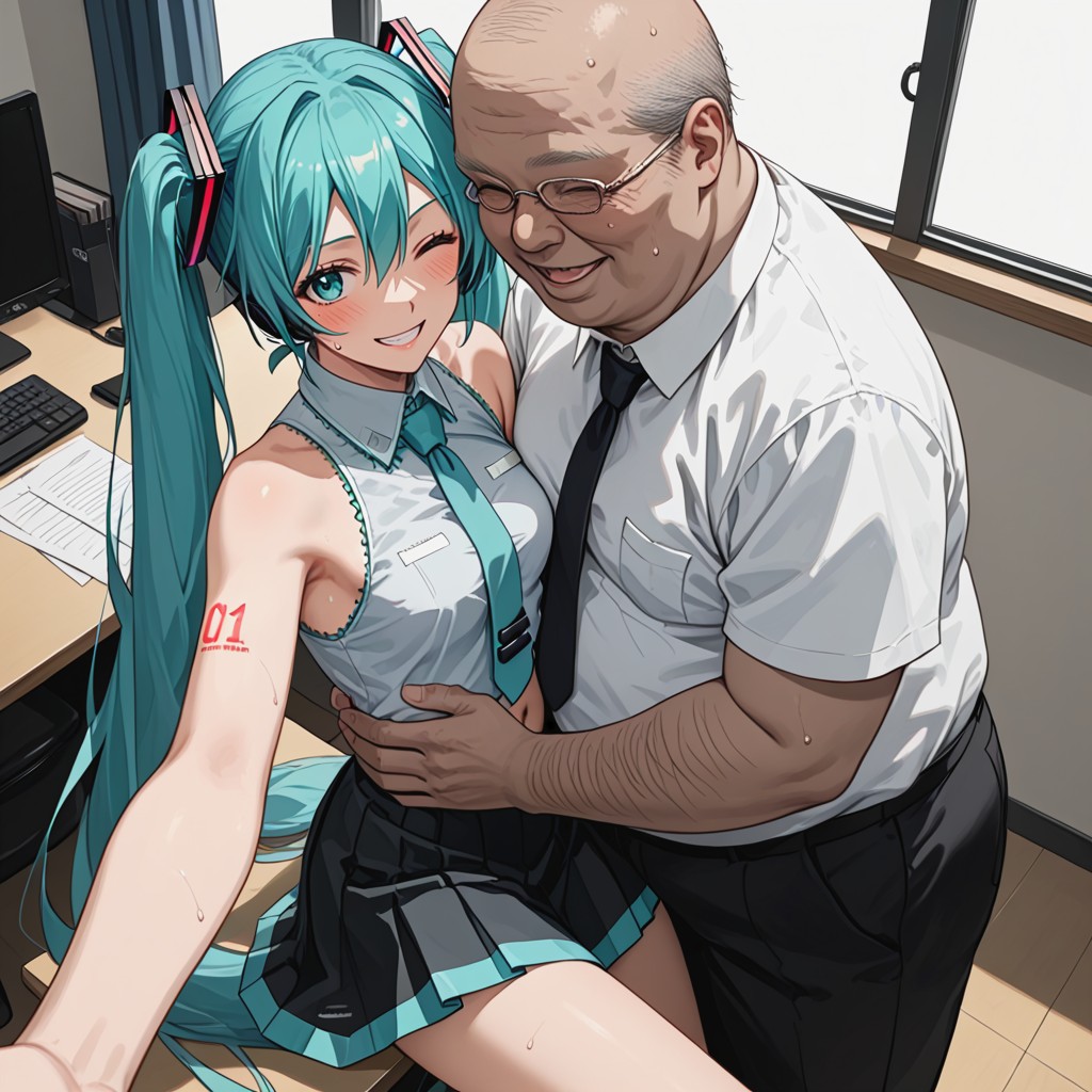 Sweat In Skin, One Leg Lifted Up, Posing For Viewer Hentai AI Porn