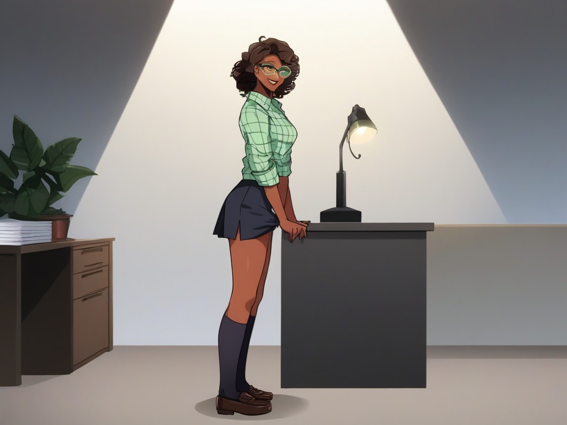 Technician, Squared Chest Width, High Contrast Hentai AI Porn