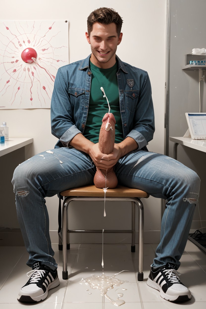 Sentada, 18+, Smooth Face Porno gay IA
