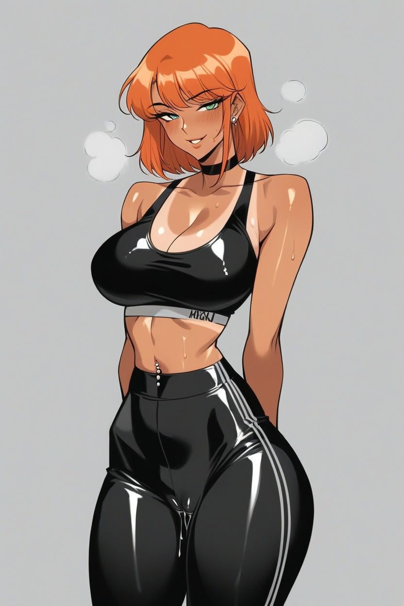 Ginger, Sweaty, Large Ass Hentai AI Porn
