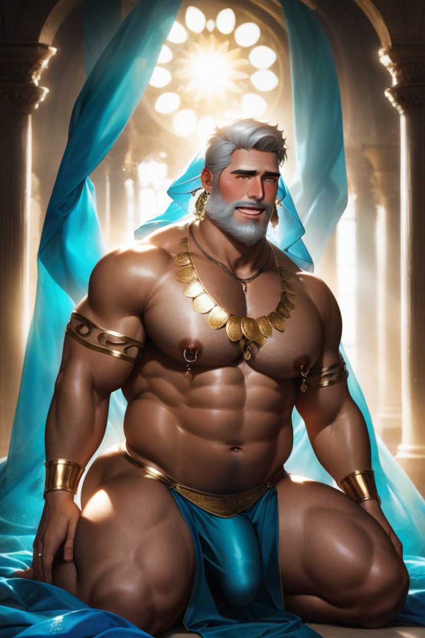 A Genou, Sexy Lips, Wide Hips Porno IA Gay