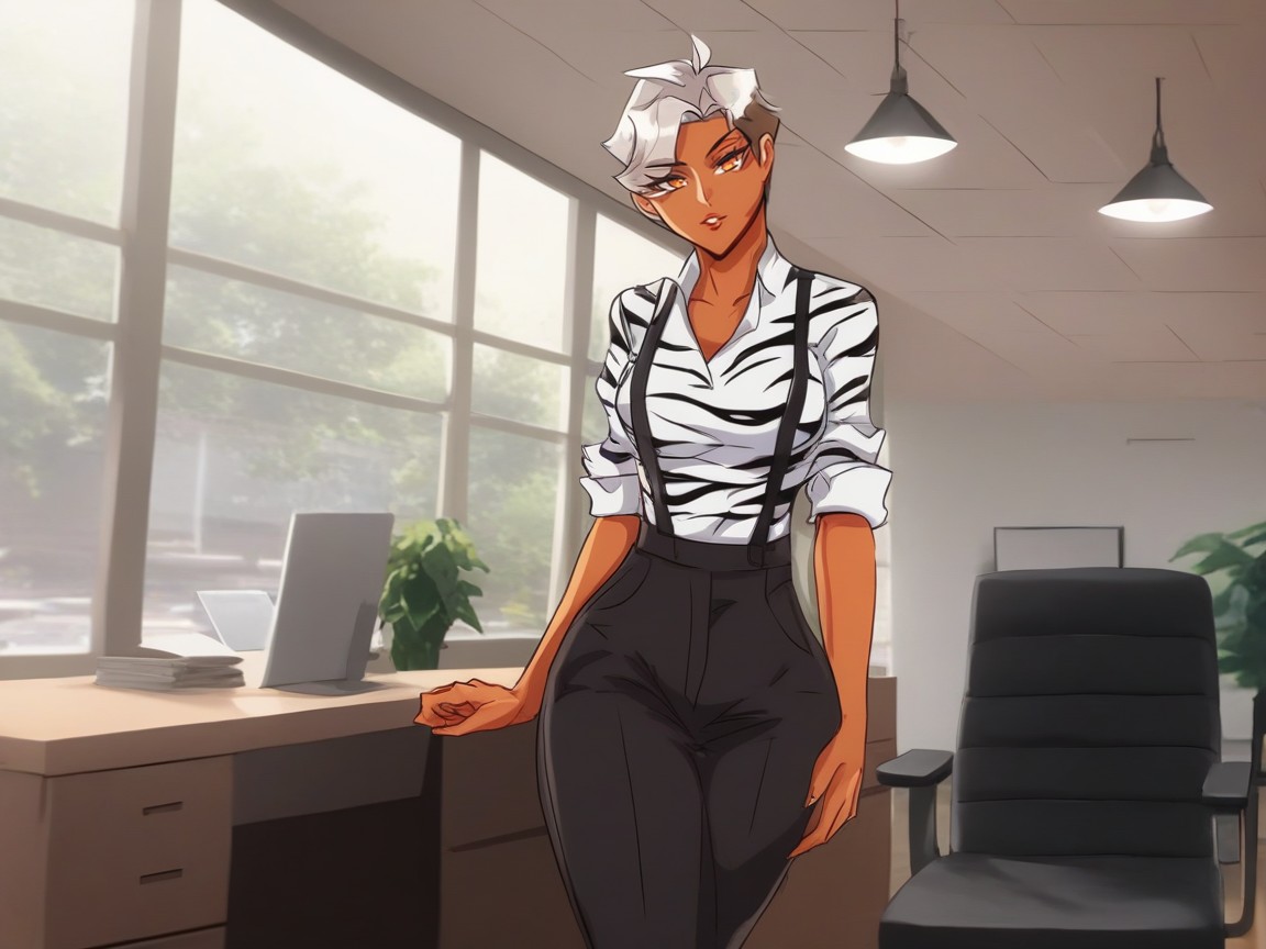 Squared Firm Breasts, Silver White Desk Lamp Spotlight, Bobcut Hentai AI Porn