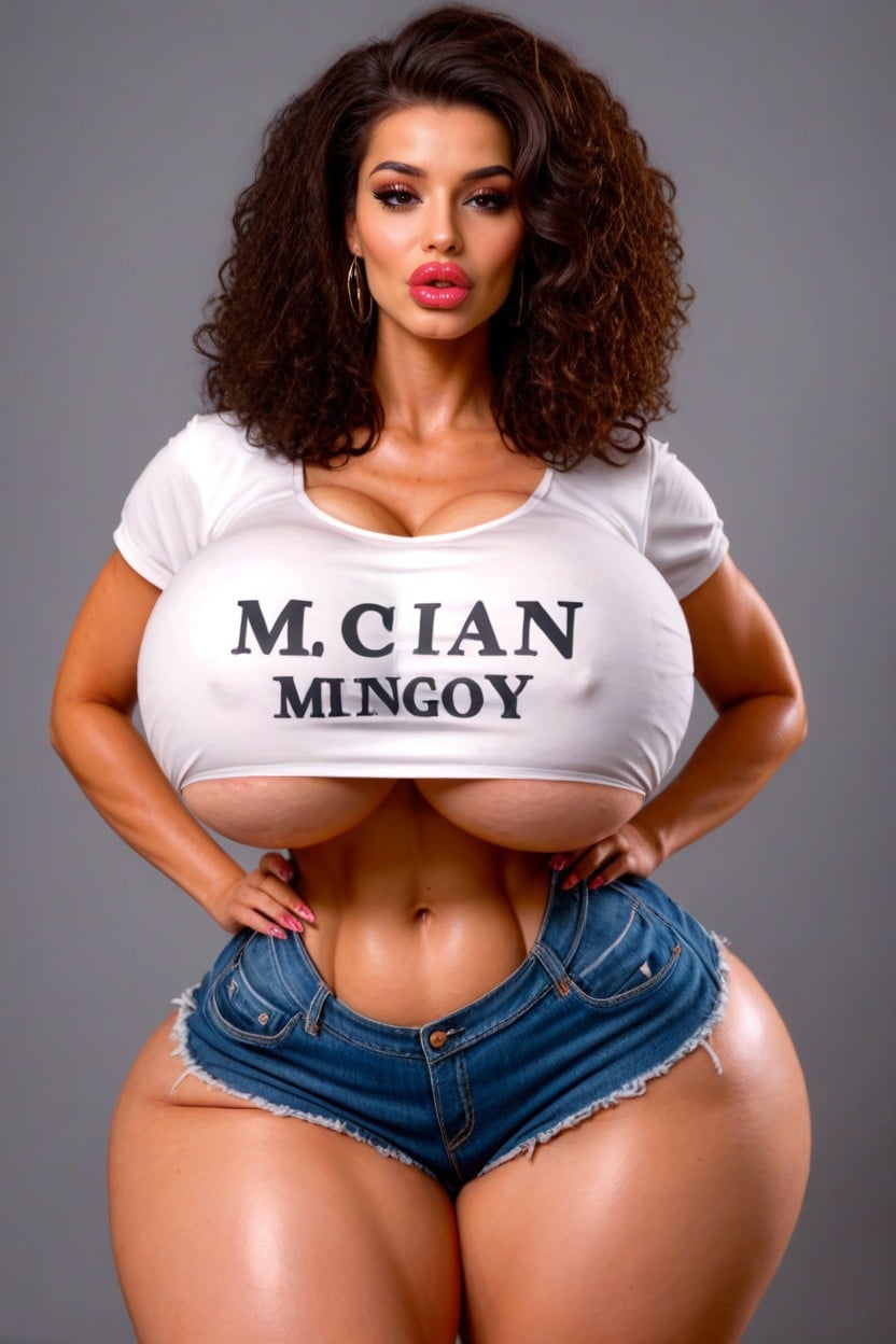 Breasts Bigger Than Head, Extremely Beautiful Face, Looking At Viewer AI Porn