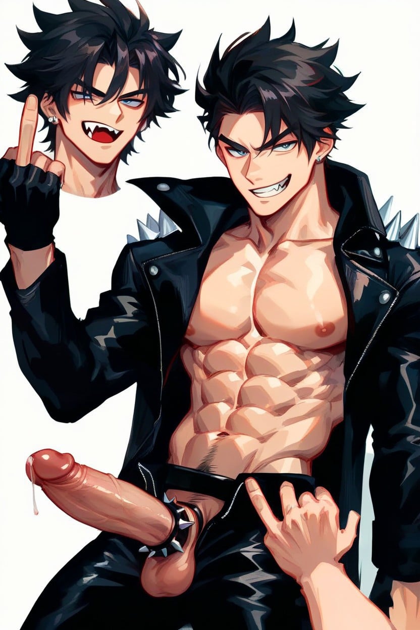 Eight-pack Abs, Precum, Medium Sized Penis AI Gay Porn