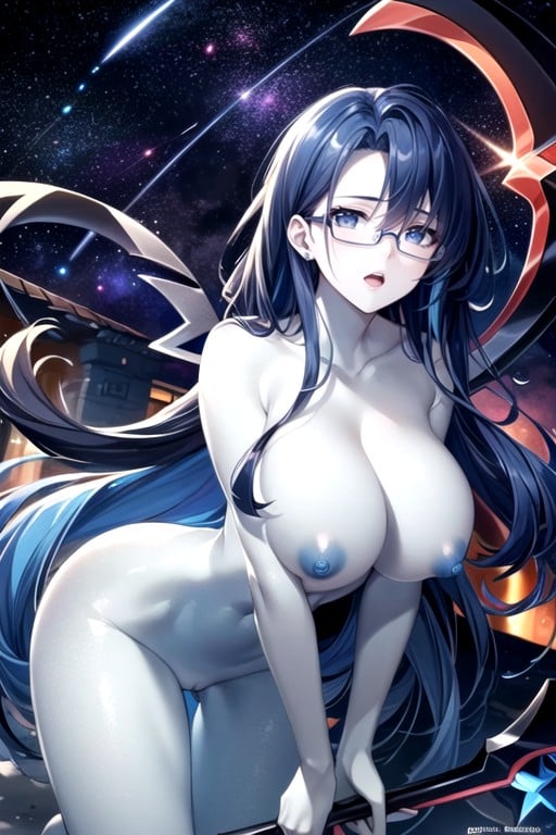 Blue Skin, Beautiful Woman, Nipple Hentai AI Porn