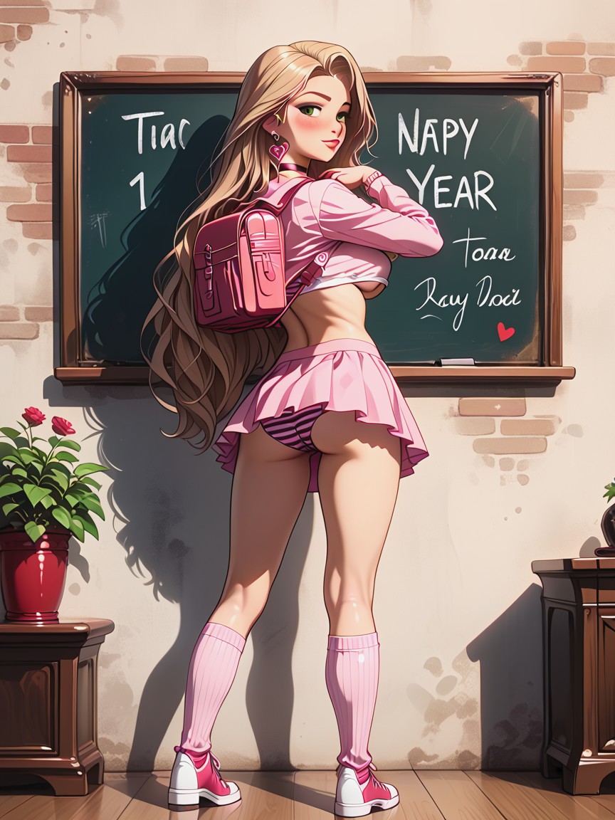 Hyper Detailed, Rear View, Blushing Hentai AI Porn
