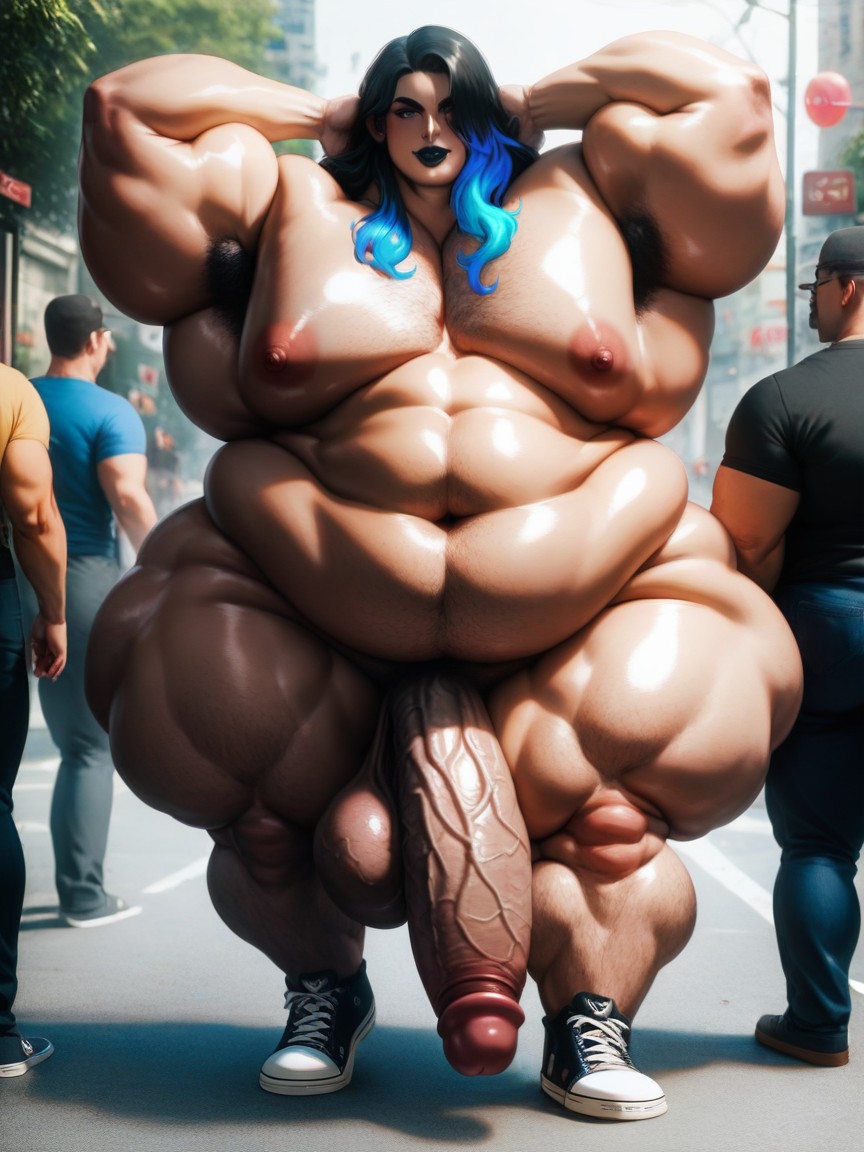 Bbm, Detailed Face, Thick Fat Body AI Gay Porn
