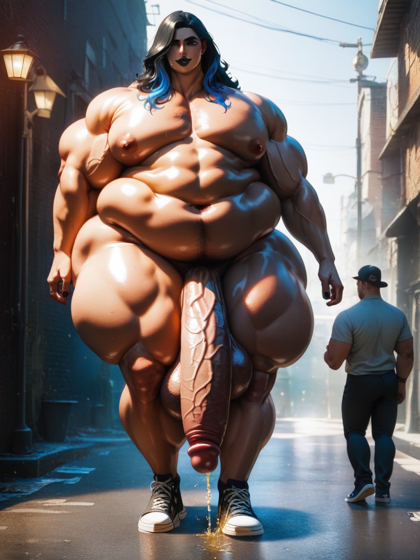 Shiny Skin, Hairless Body, Massive Ass AI Gay Porn