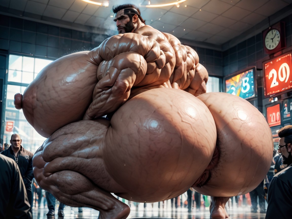 Close Up, Muscular, Sideburns AI Porn