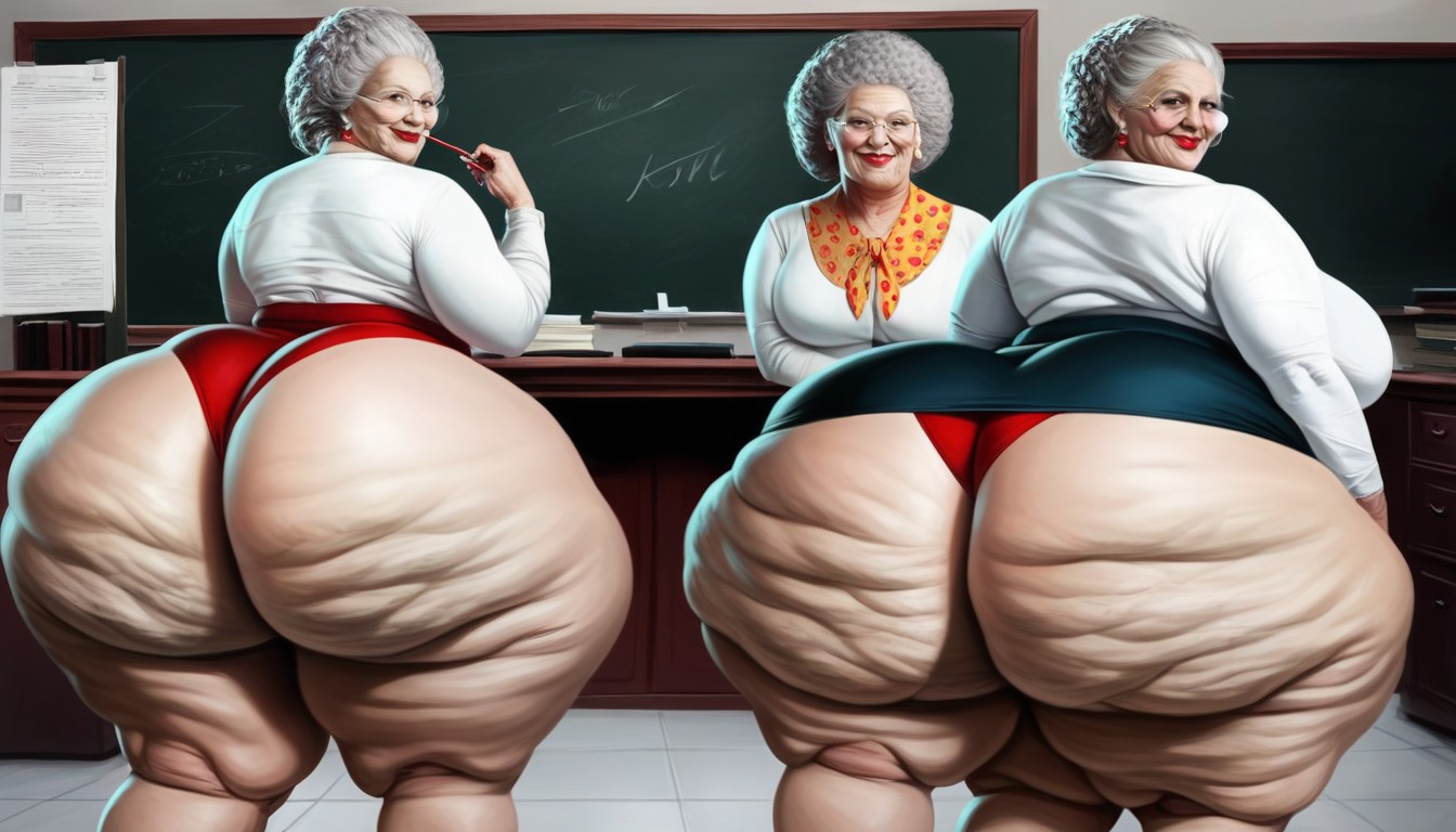 Extremely Enormous Fake Booty, 60+, Insanely Huge Booty AI Porn
