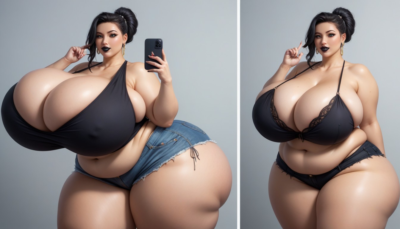 18+, Hyper Mega Fat Ass Expansion, Breast Expansion BBW AI Porn