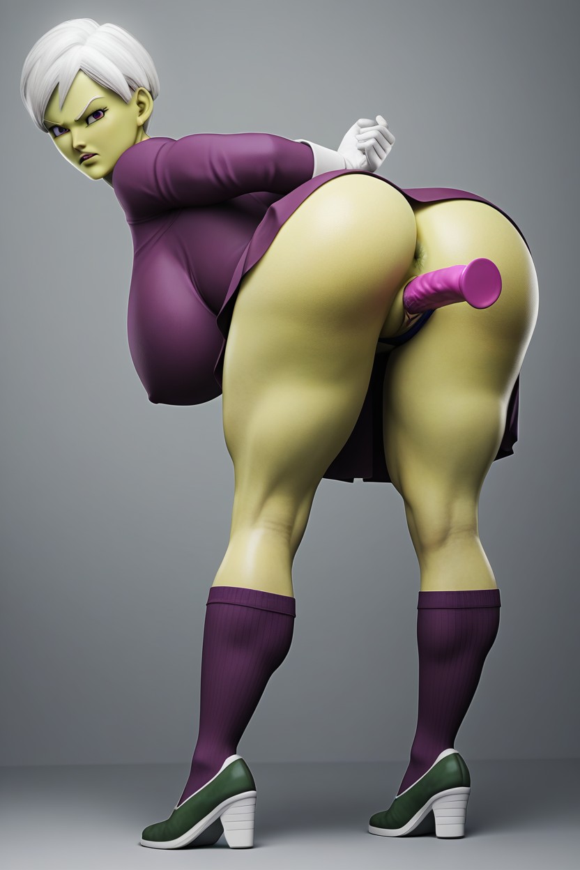 Side View, Breast Expansion, Skirt AI Porn