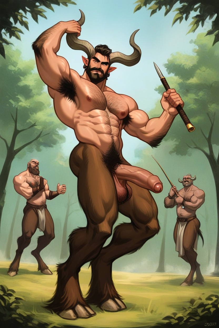 Masculine Face, Hairy Belly, C Dances Porno IA Gay